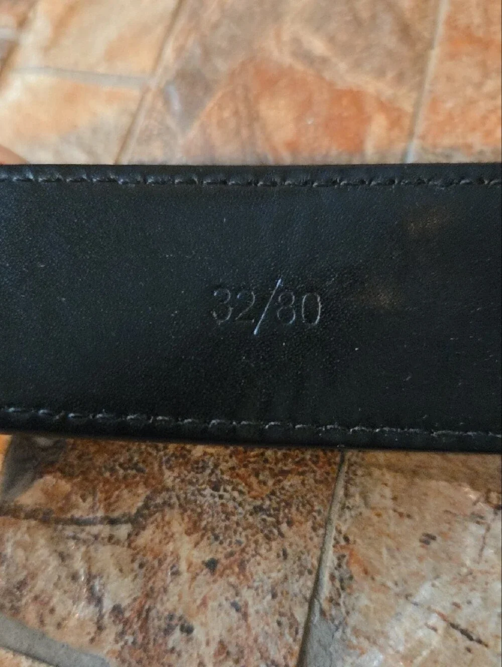 Versace Black Leather MEN'S Belt with Matte Silver Medusa Plate, Size 32 Waist